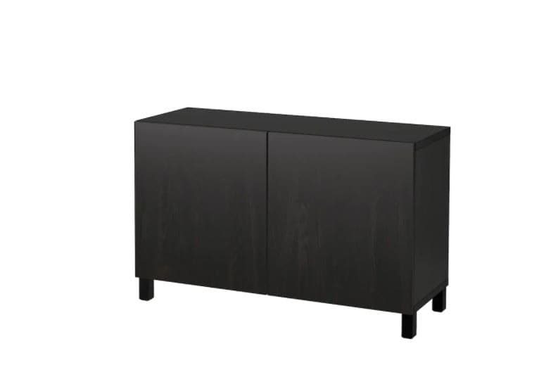 Комод IKEA Besta Lappviken black brown 120x40x74 см