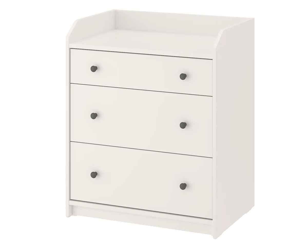Комод IKEA Hauga white 70×84 см (3 ящика)