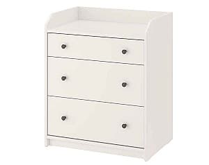 Комод IKEA Hauga white 70×84 см (3 ящика)