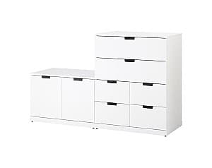 Comoda IKEA Nordli white 160x99 cm