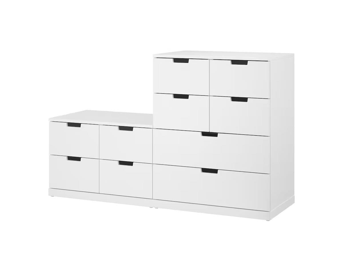 Comoda IKEA Nordli  white 160x99 cm (10 sertare )