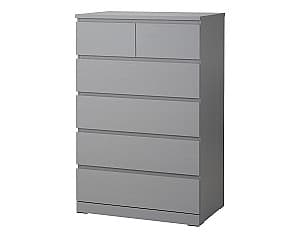 Комод IKEA Malm gray 80x123 см (6 ящики)