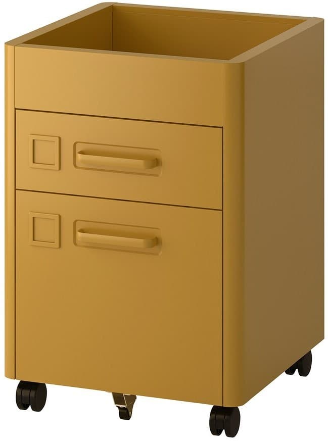 Comoda IKEA Idasen cu incuietoare inteligenta 42x61 Maro-auriu