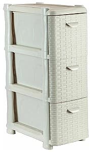 Пластиковый комод Idea М2813 White