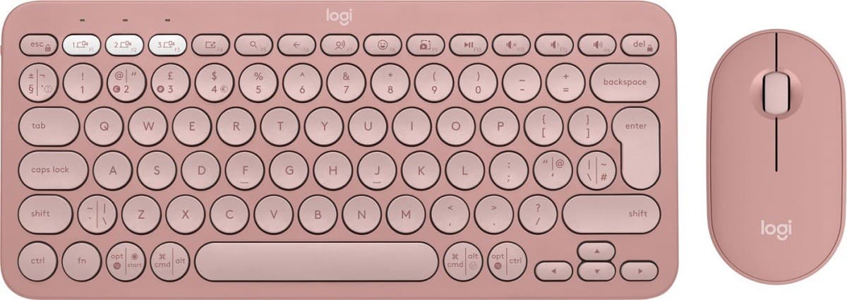 Set tastatura + Mouse Logitech Pebble 2 Combo Pink