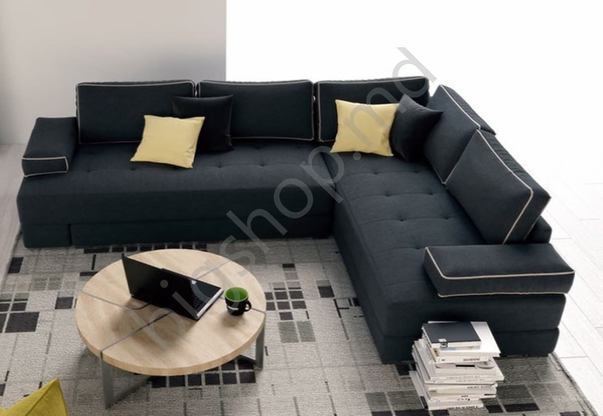 Canapea de colt Indart Corner Sofa 01 dark grey