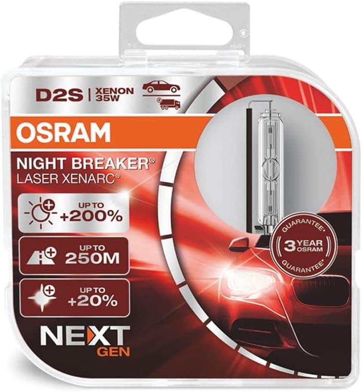 Автомобильная лампа Osram D2S Xenarc Night Breaker Laser NEXT Generation 2шт OS-66240XNN-HCB