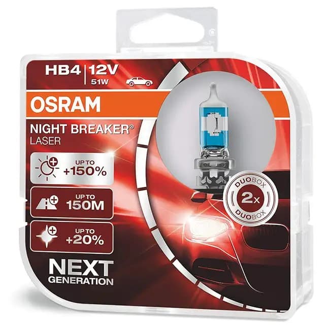 Автомобильная лампа Osram HB4 Night BREAKER  LASER NEXT Generation  2шт