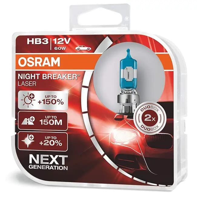 Автомобильная лампа Osram HB3 Night BREAKER  LASER NEXT Generation