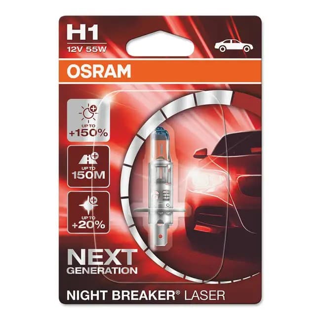 Lampă auto Osram H1 Night BREAKER LASER OS-64150NL-01B