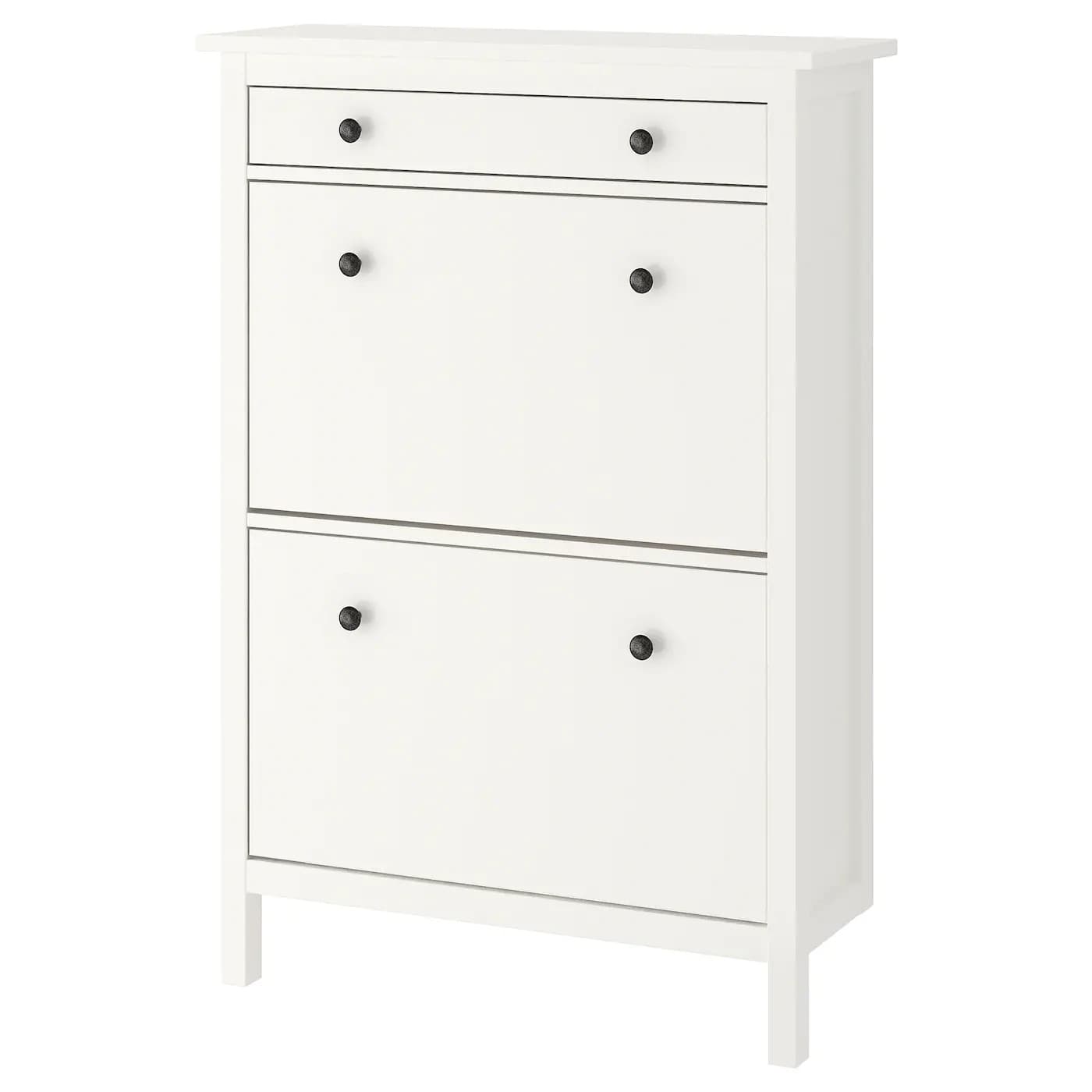 Обувница IKEA Hemnes 2 compartimente White 89x127 cm
