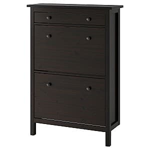 Pantofar IKEA Hemnes 2 compartimente Black-Brown 89x127 cm