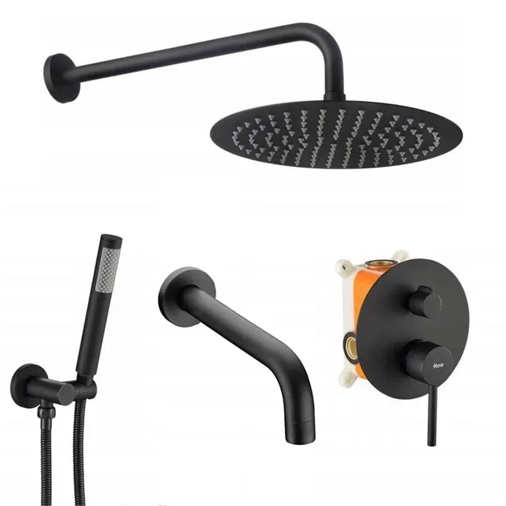 Set de duș Rea Lungo Black + BOX P4112