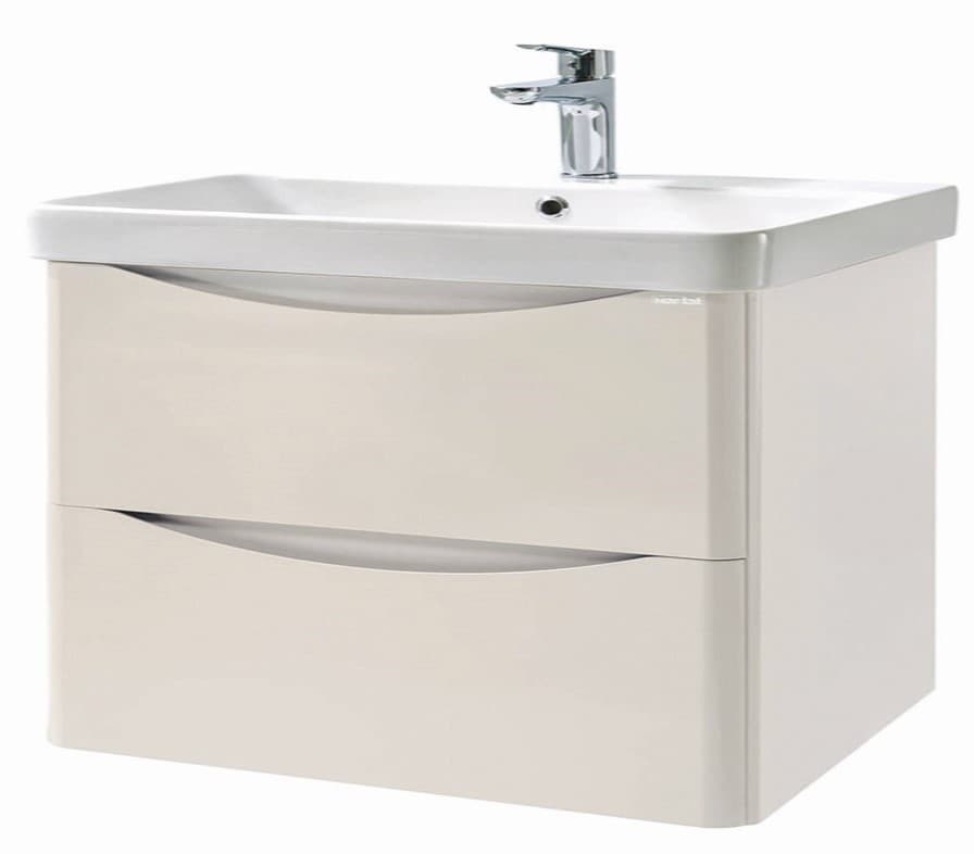 Шкаф подвесной Martat Zen 80cm Крем + раковина