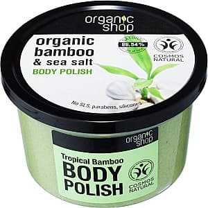 Scrub pentru corp Organic Shop Bamboo and Sea Salt Body Polish