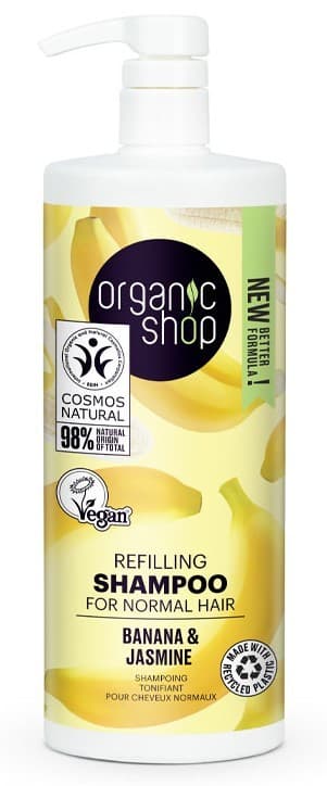 Шампунь Organic Shop Refiling Shampoo Banana and Jasmine