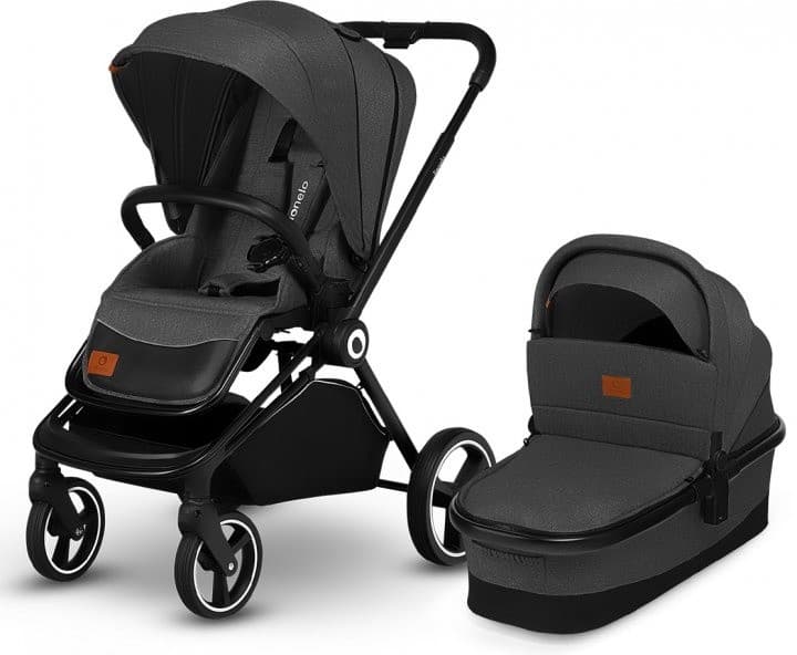 Carucior modular Lionelo Mika 2in1 Grey Graphite