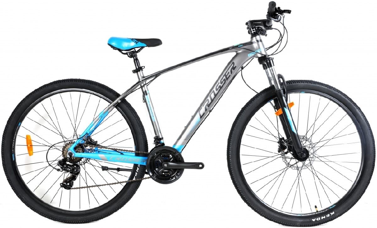 Bicicleta de munte Crosser X880 29/19 21S Shimano+Logan Hidraulic Gray/Blue