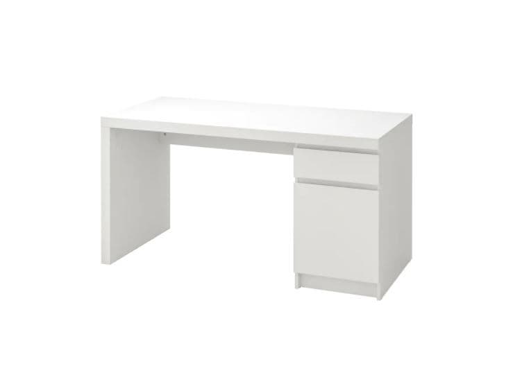 Masa de birou IKEA Malm white 140×65 cm