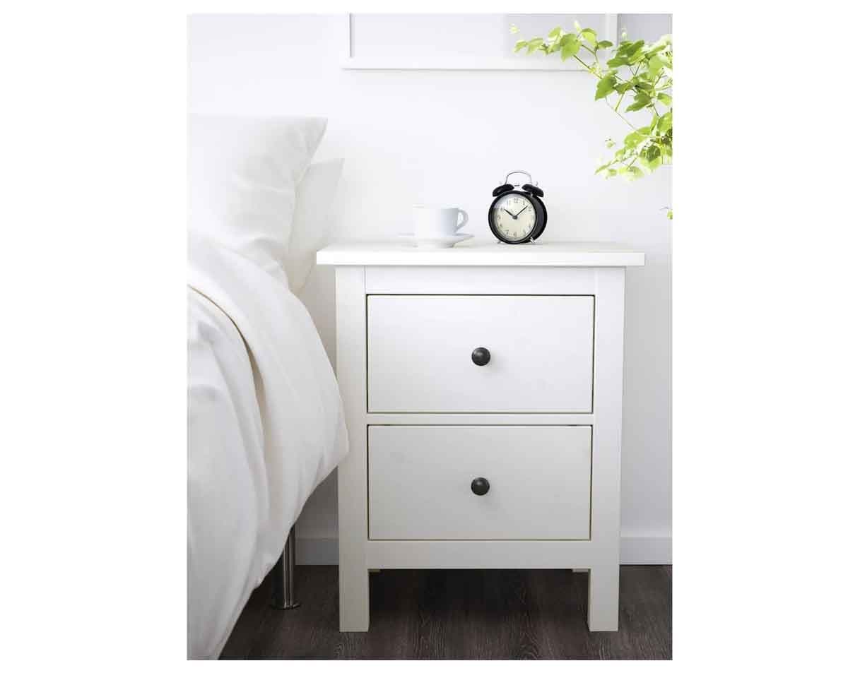 Прикроватная тумба IKEA Hemnes white 54×66 см