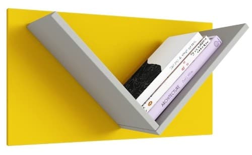 Полка Polini Kids Mirum 5Y 600 Grey-Yellow