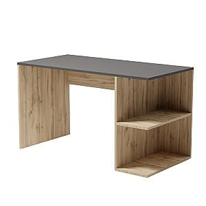 Masa de birou Smartex Comp (110cm) Black/Dark Oak