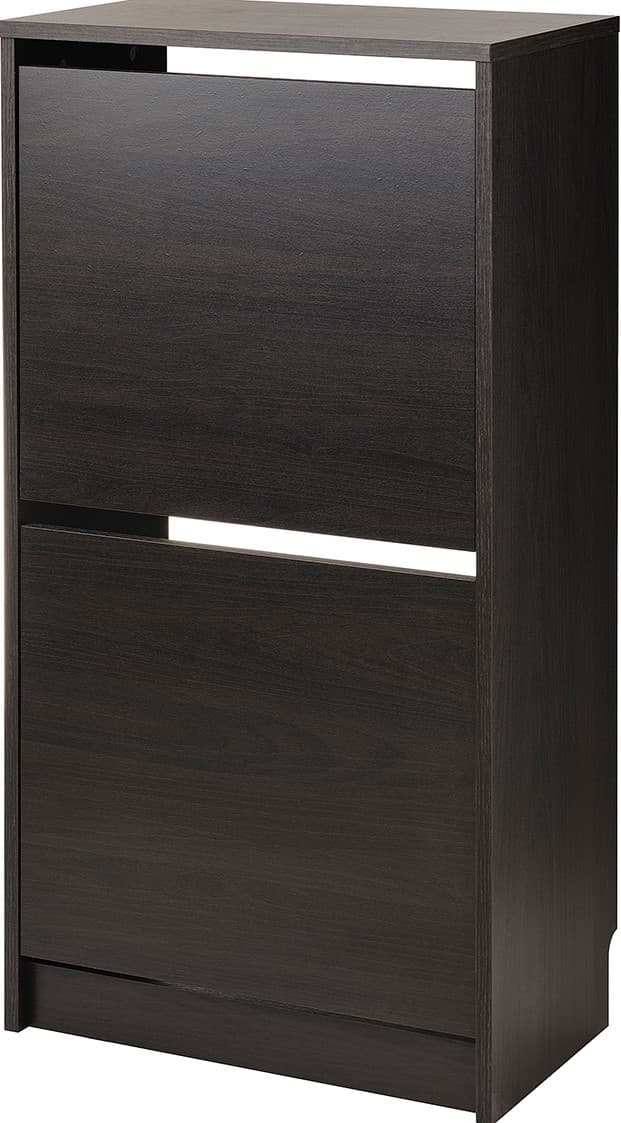 Pantofar IKEA Bissa 2 compartimente 49x28x93 (Negru-maro)