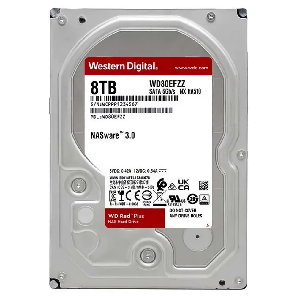 HDD WESTERN DIGITAL Red Plus 8TB WD80EFZZ (201030)
