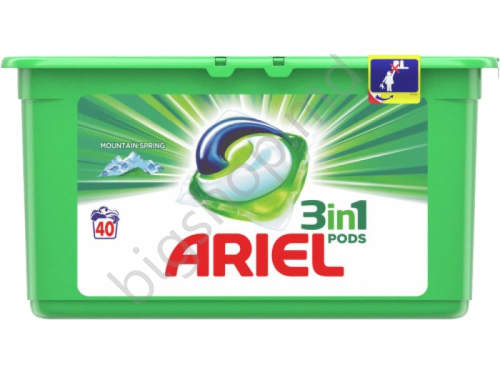 Detergent Ariel 3 in 1 Pods Mountain Spring 40 capsule