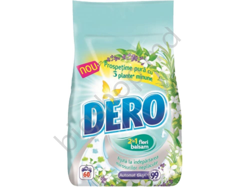 Detergent DERO 2 în 1 Prospețime Pură 6 kg Color