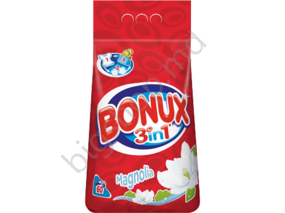 Средство для стирки Bonux  3 in 1 Magnolia Color 6 kg