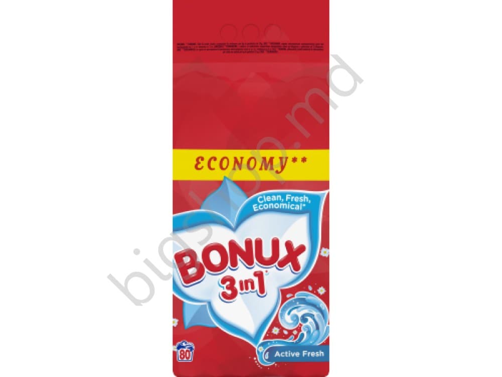 Средство для стирки Bonux  3 in 1 Active Fresh Color 8 kg