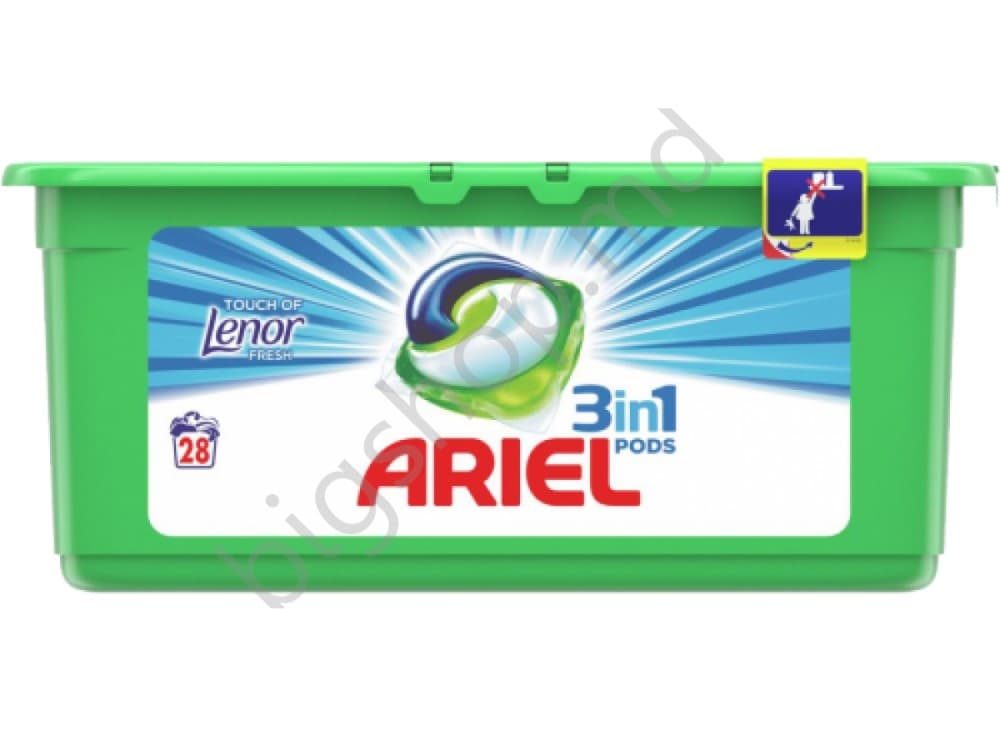 Средство для стирки Ariel 3 in 1 Pods Touch Of Lenor Color 28 capsule