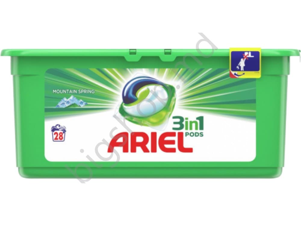 Средство для стирки Ariel 3 in 1 Pods Mountain Spring Color 28 capsule