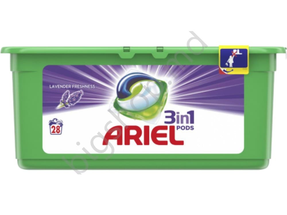 Detergent Ariel 3 in 1 Pods Lavender Freshness 28 capsule