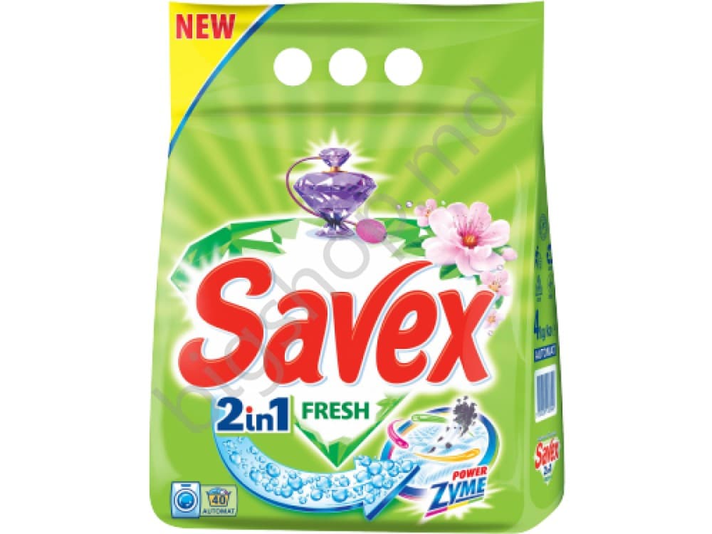 Средство для стирки Savex Powerzyme 2 in 1 Fresh 4 kg