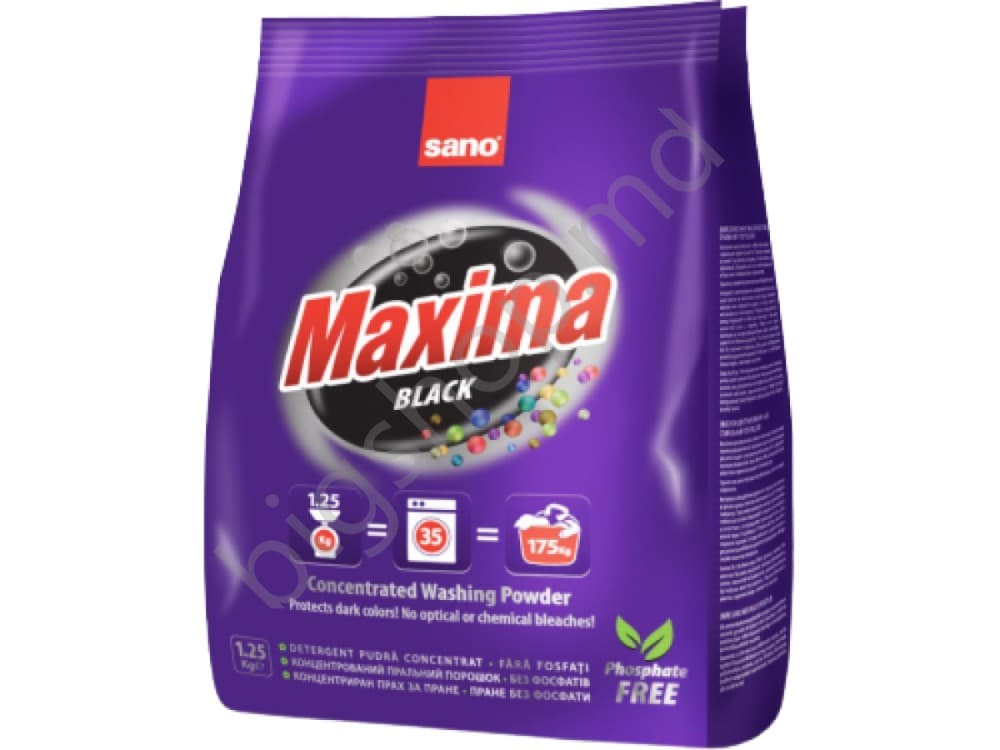 Средство для стирки Maxima Black 1.25 kg