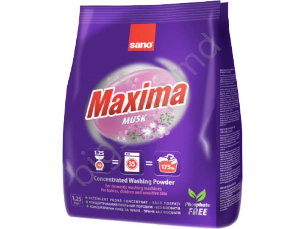 Detergent Maxima Musk 1.25 kg