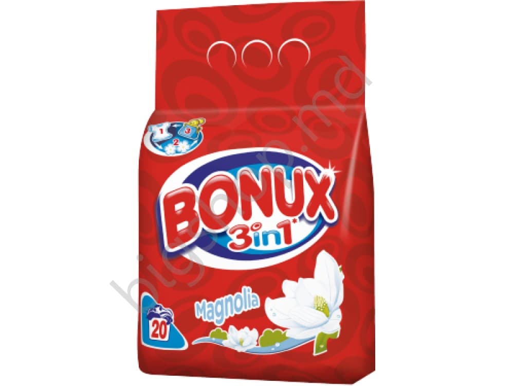 Средство для стирки Bonux   3 in 1 Magnolia 2 kg