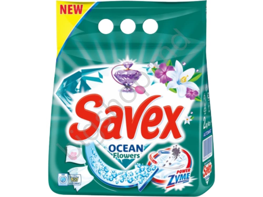 Detergent Savex Powerzyme Ocean Flowers 2 Kg