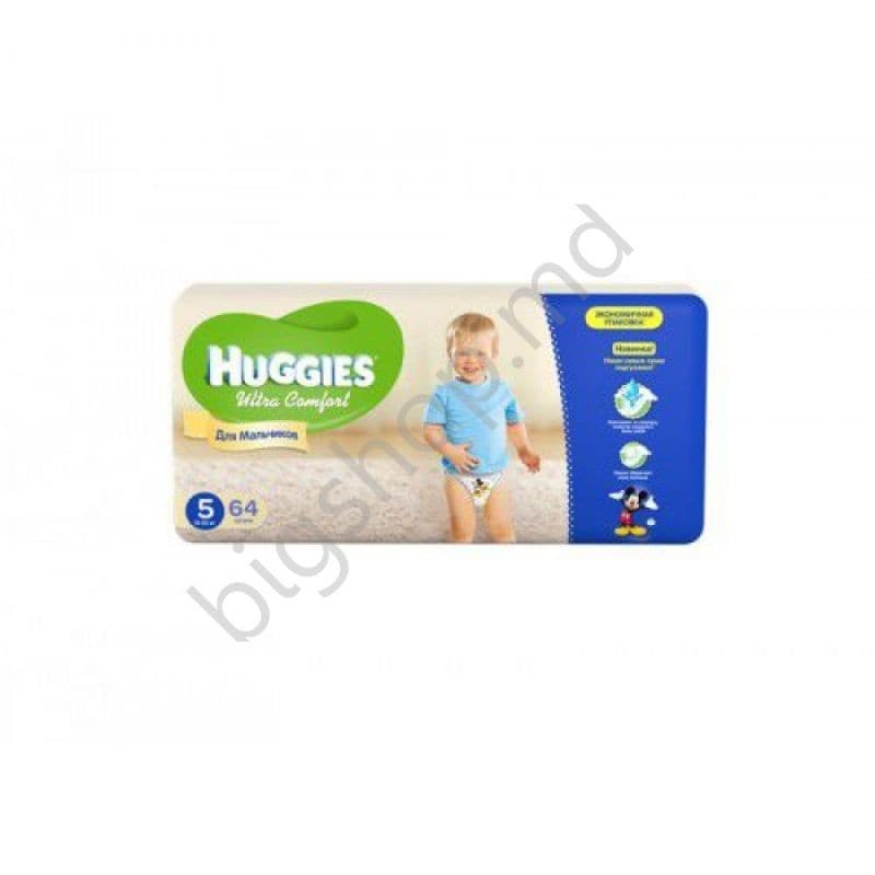 Подгузники Huggies Ultra Comfort Giga Boy 5 (12-22 kg.) 64 buc.