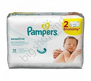 Servetele umede Pampers  Şerveţele umede Sensitive (112 buc.)