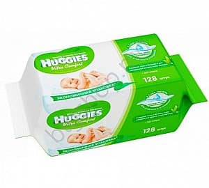 Servetele umede Huggies Servetele umede Ultra Comfort Aloe (128 buc.)