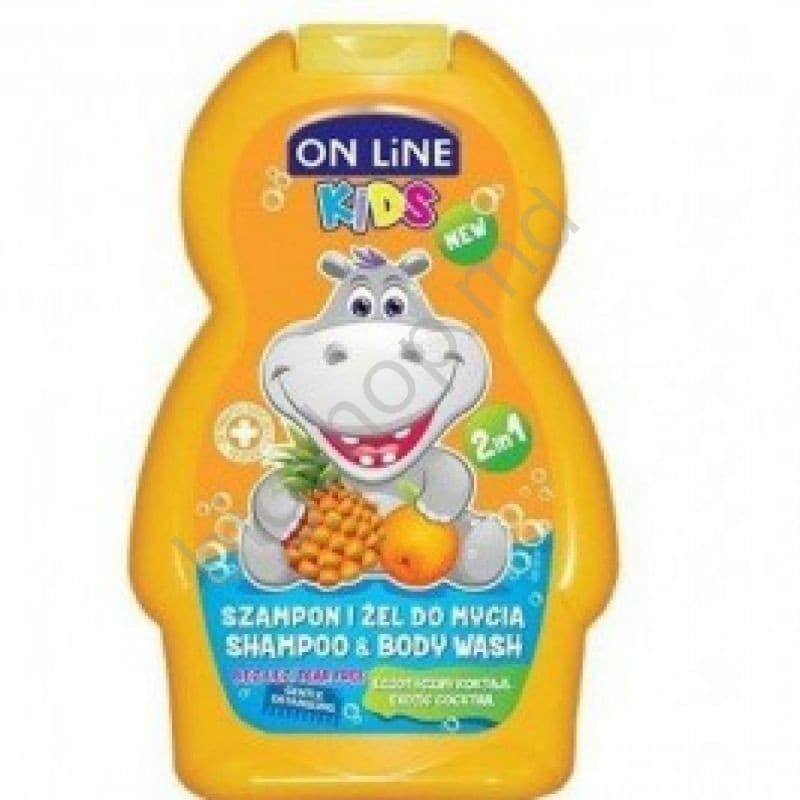 Детский шампунь ON LINE top 250ml SAM+G.DUS COPII EX.COKT.