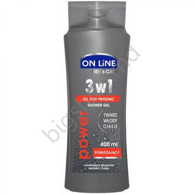 Гели для душа ON LINE top 400ml GEL DUS BARBATI POWER