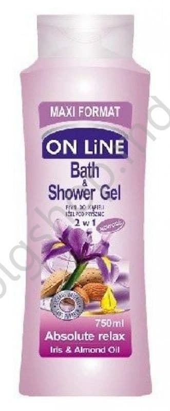 Gel de dus ON LINE top 750ml SPUMA BAIE IRIS