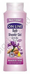 Гели для душа ON LINE top 750ml SPUMA BAIE IRIS