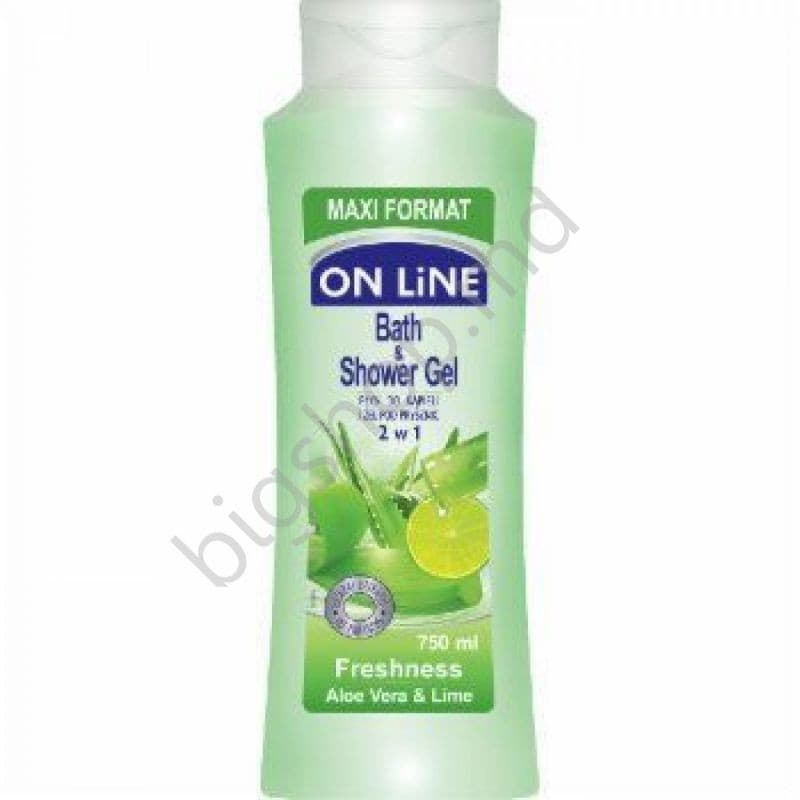 Gel de dus ON LINE top 750ml SPUMA BAIE ALOE VERA