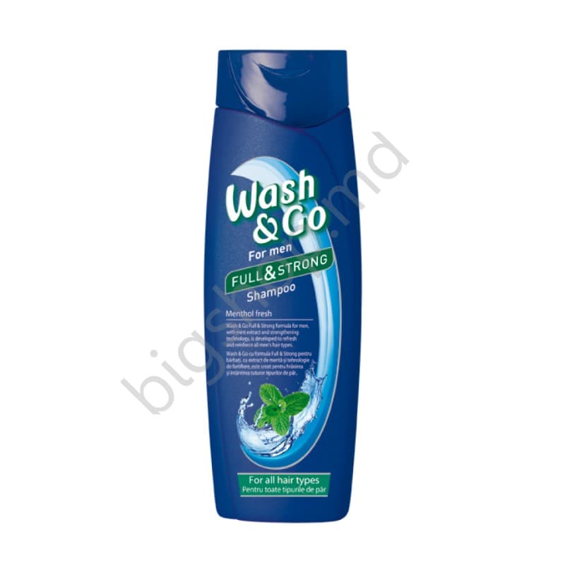 Шампунь Wash&Go  400ml FOR MEN MENTOL FRESH