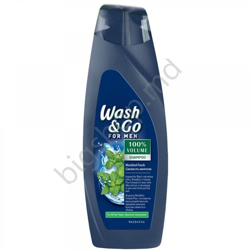 Шампунь Wash&Go 400ml FOR MEN MENTOL